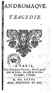 Title page from 1668 edition of Andromaque